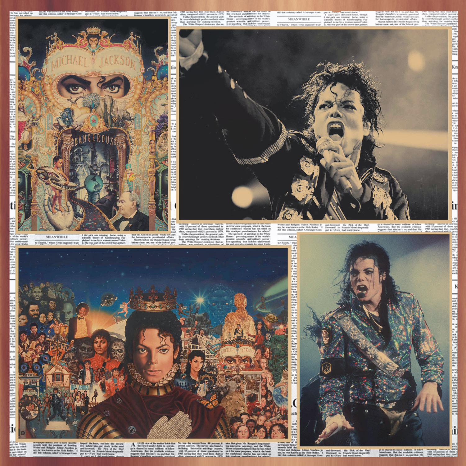Michael Jackson Wall Art Print - Anime Poster Print review and price